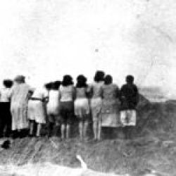 Einsatzgruppen soldiers shooting Jews who are in a ditch-4