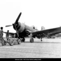F-4U Corsair Bomb Loading Okinawa 1945