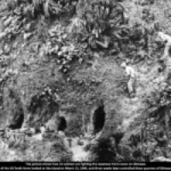 These pictures show how U.S. soldiers are fighting the Japanese hid in caves on Okinawa